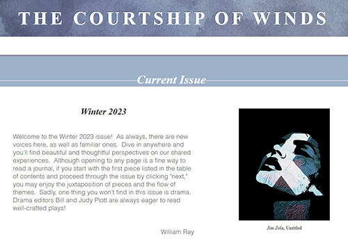 The Courtship of Winds Winter 2023 cover image